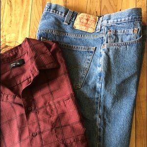 Men's Levi’s 505 Regular Fit Light Wash Jeans